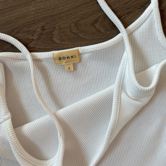 DONNI Rib Spaghetti Tank - Picture 3 of 5